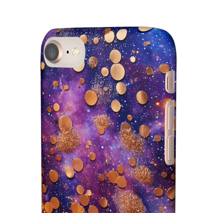 Cosmic Glitter Circles - iPhone Snap Case