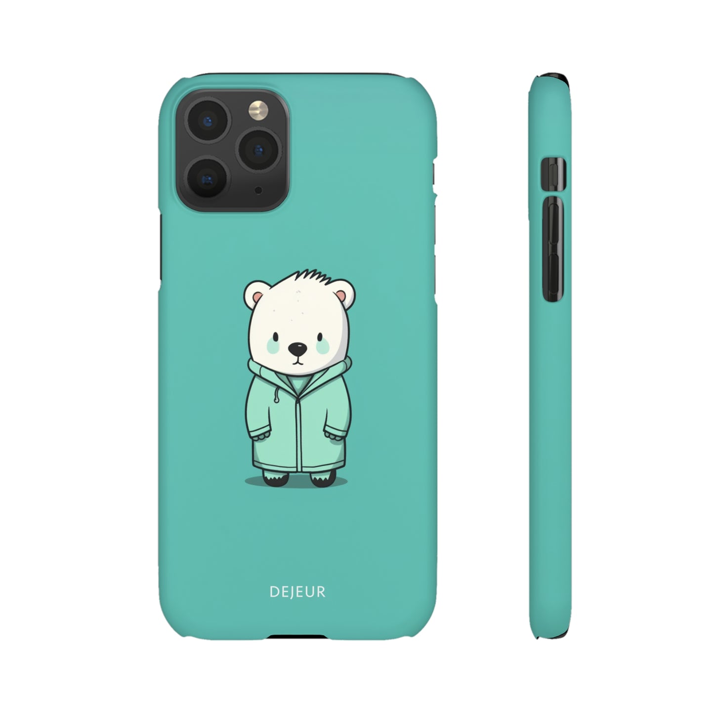 Aqua Coat Bear - iPhone Snap Case