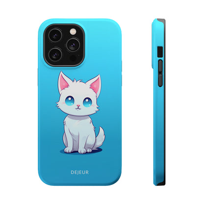 Blue Eyed Cutey Cat - iPhone MagSafe Tough Case