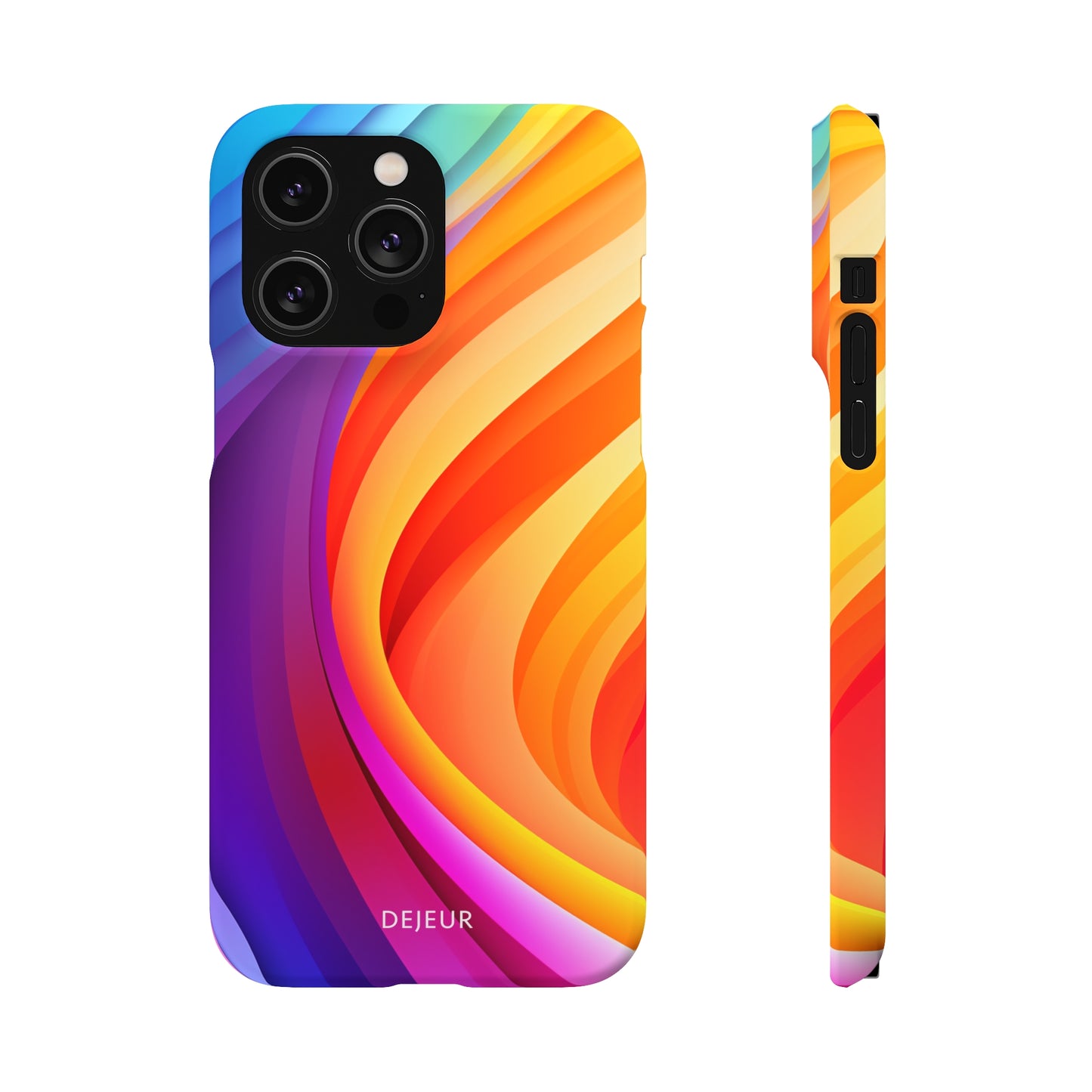 Rainbow Waves - iPhone Snap Case