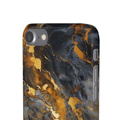 Platinum Gold Marble - iPhone Snap Case