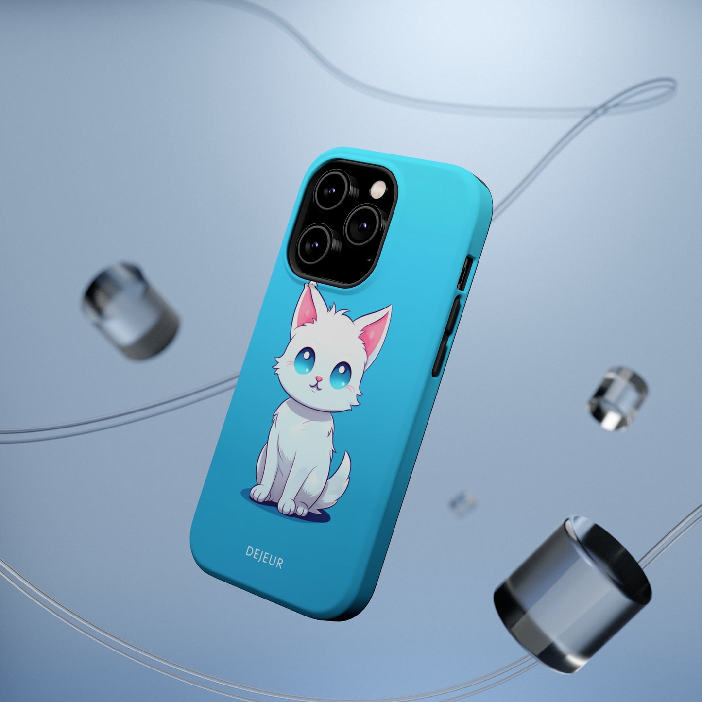 Blue Eyed Cutey Cat - iPhone MagSafe Tough Case