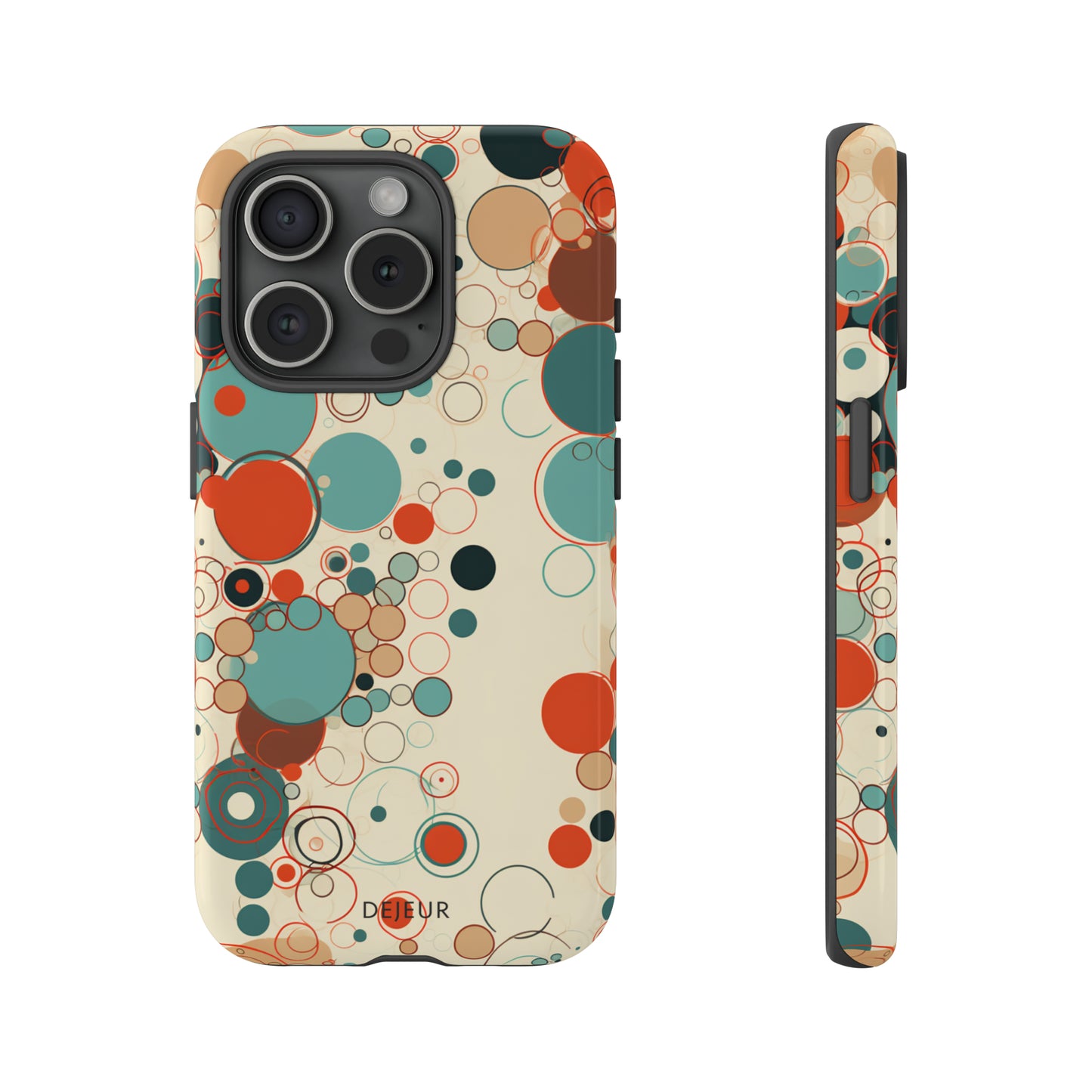 Pastel Line Circles - iPhone Tough Case