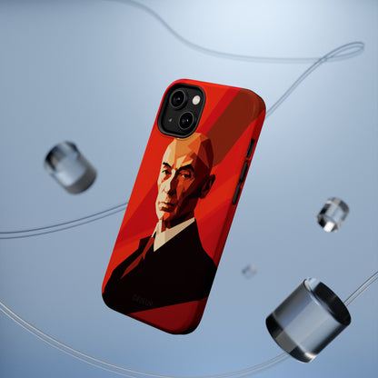 Oppenheimer Minimalist Portrait - iPhone MagSafe Tough Case