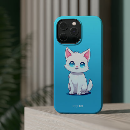 Blue Eyed Cutey Cat - iPhone MagSafe Tough Case