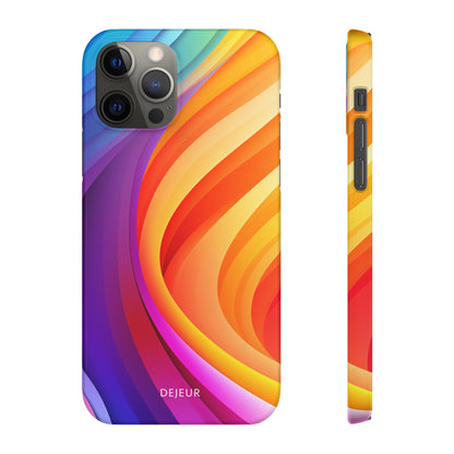 Rainbow Waves - iPhone Snap Case