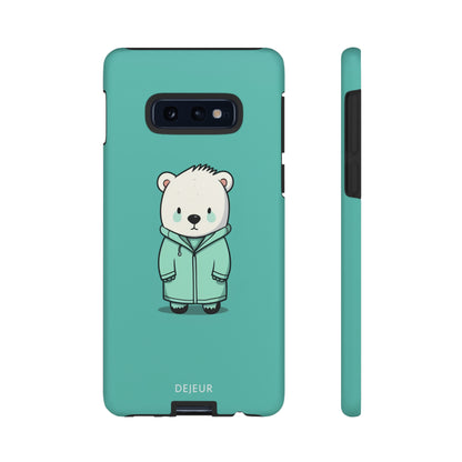 Aqua Coat Bear - Samsung Galaxy Tough Case