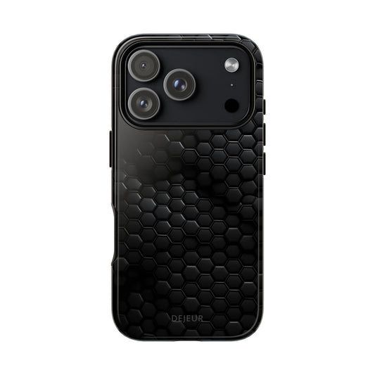 Black Carbon Matrix - iPhone Tough Case