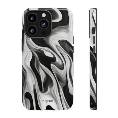 Misty Waves Monochrome - iPhone Tough Case