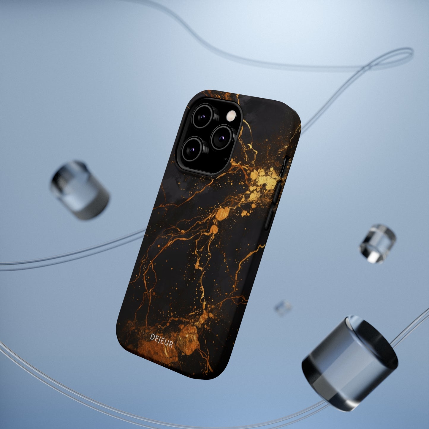 Dark Gold Amber Marble - iPhone MagSafe Tough Case