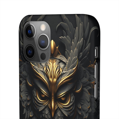 Golden Dark Owl - iPhone Snap Case