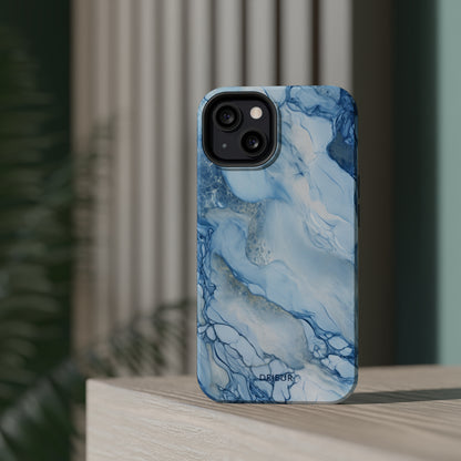 Sky Blue Marble - iPhone MagSafe Tough Case