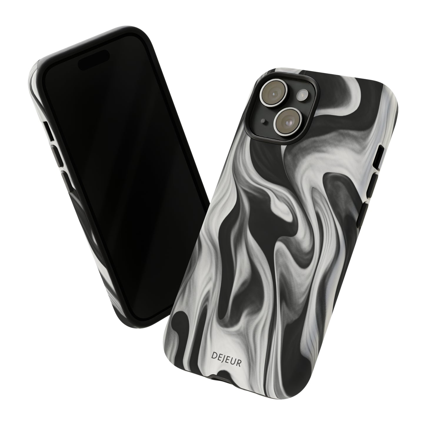 Misty Waves Monochrome - iPhone Tough Case