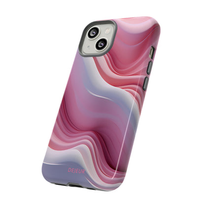 Pink Cream Waves - iPhone Tough Case