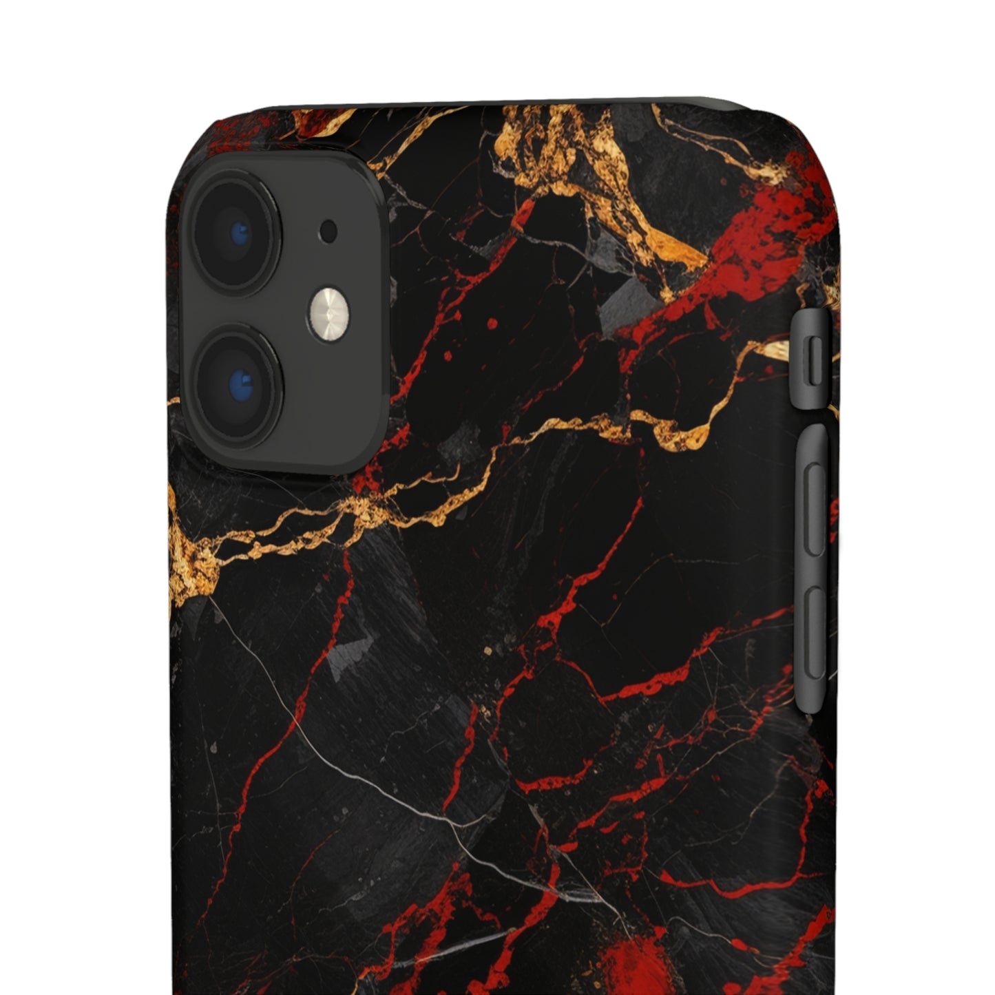 Dark Crimson Marble - iPhone Snap Case