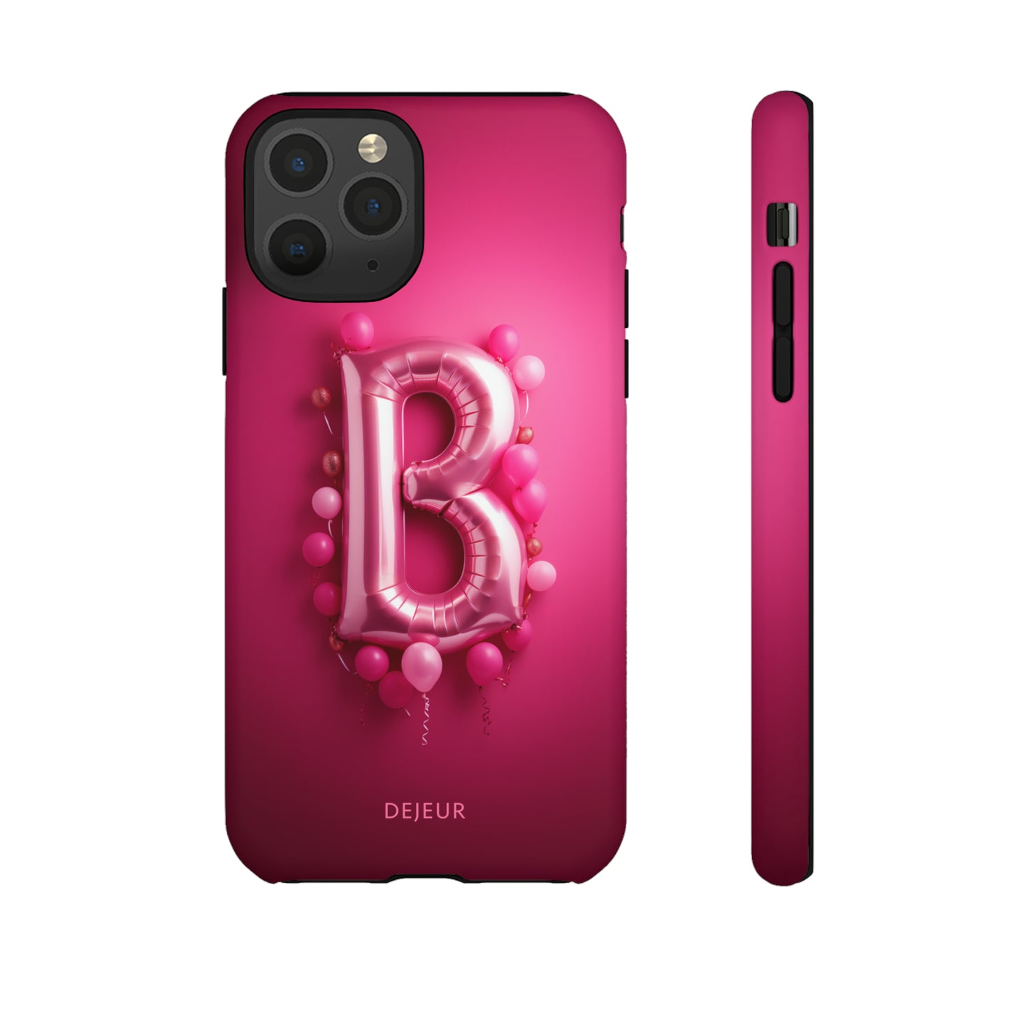 B Magenta Pink Balloons - iPhone Tough Case