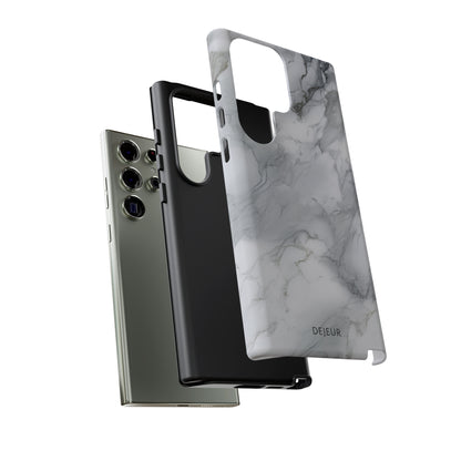 Platinum Silver Marble - Samsung Galaxy Tough Case