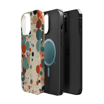 Pastel Line Circles - iPhone MagSafe Tough Case