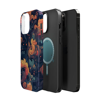 Fox Tail Swirls - iPhone MagSafe Tough Case