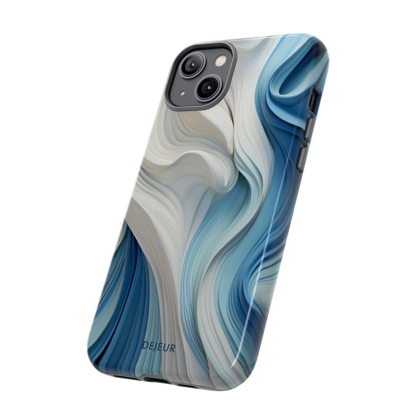 Blue Cream Ripple - iPhone Tough Case