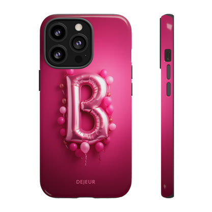 B Magenta Pink Balloons - iPhone Tough Case