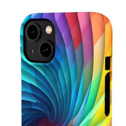 Rainbow Spiral - iPhone Snap Case