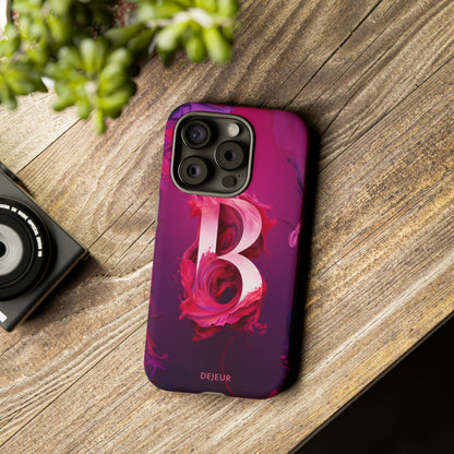 B Pink Splash - iPhone Tough Case