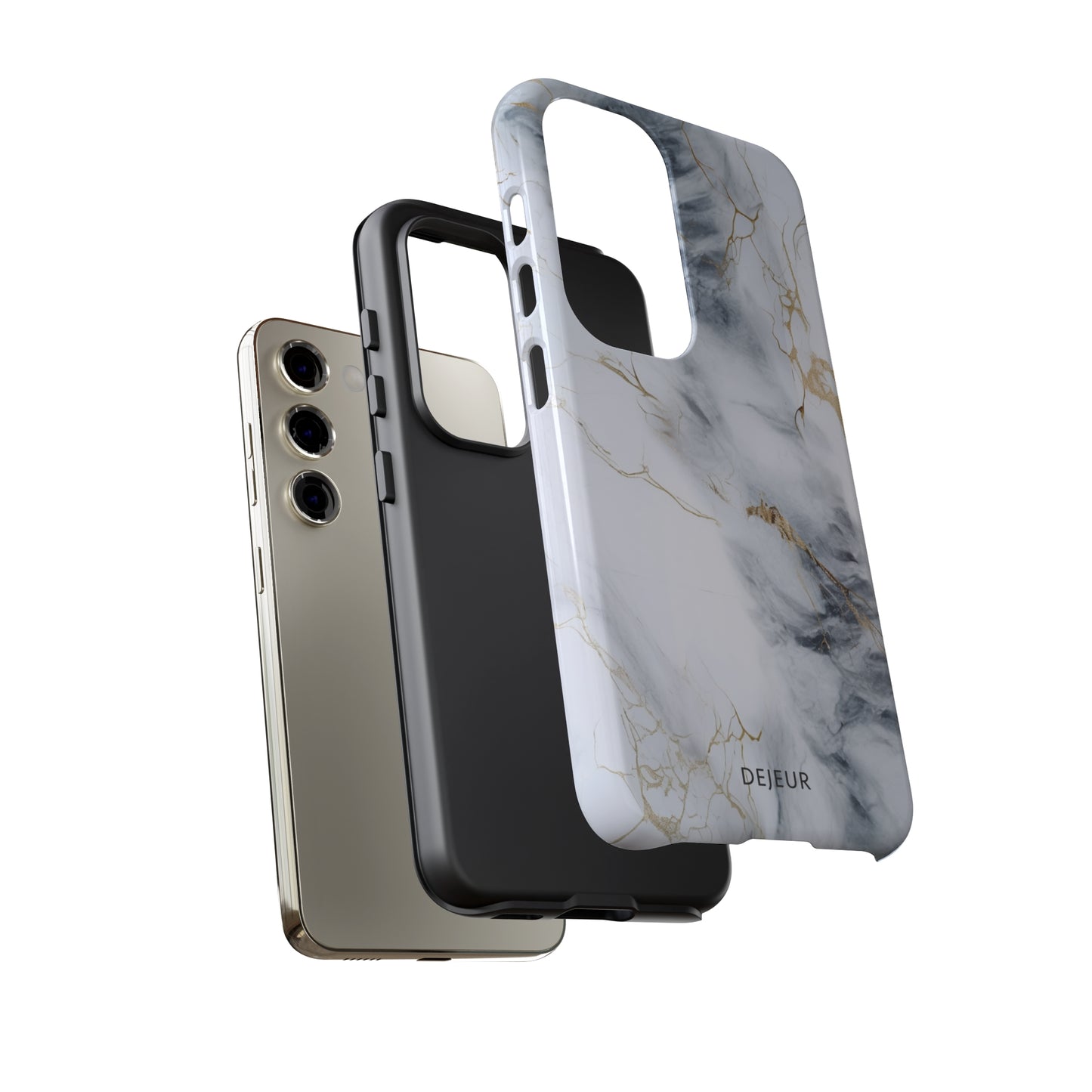 White Gold Marble - Samsung Galaxy Tough Case