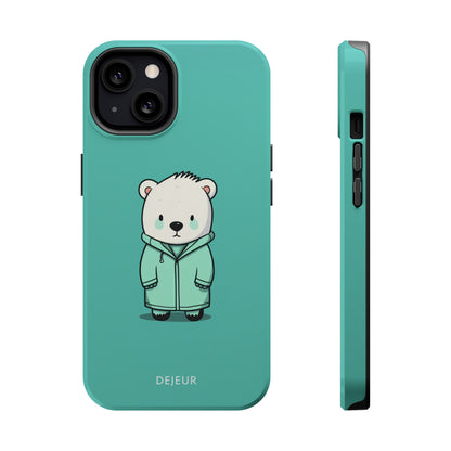 Aqua Coat Bear - iPhone MagSafe Tough Case