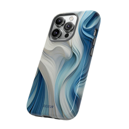 Blue Cream Ripple - iPhone Tough Case