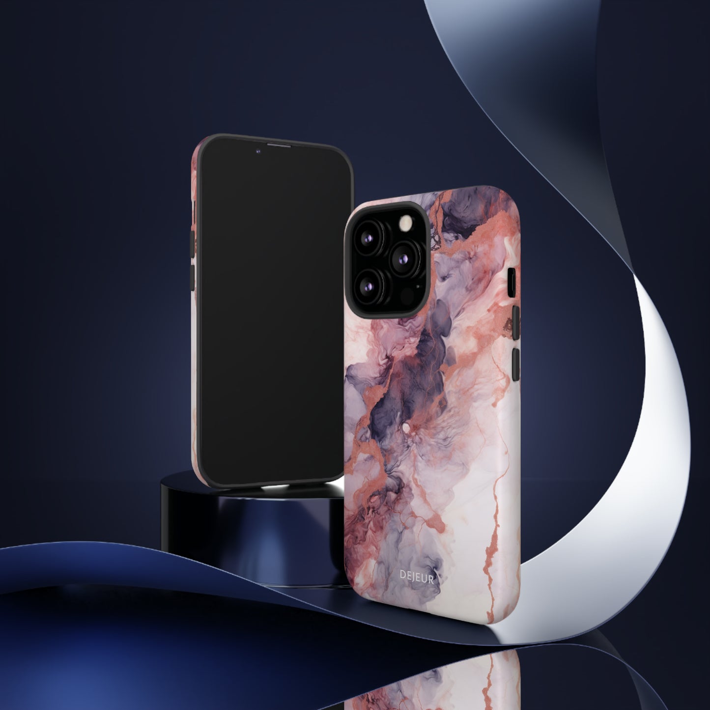 Royal Purple Marble - iPhone Tough Case