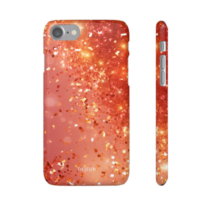 Rose Confetti Glitter - iPhone Snap Case