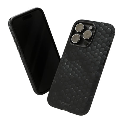 Black Carbon Matrix - iPhone Tough Case