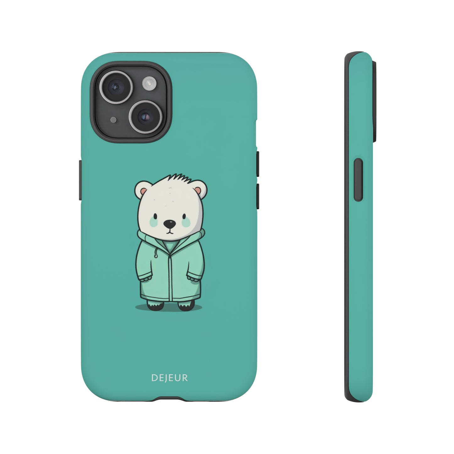 Aqua Coat Bear - iPhone Tough Case