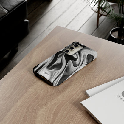 Misty Waves Monochrome - Samsung Galaxy Tough Case