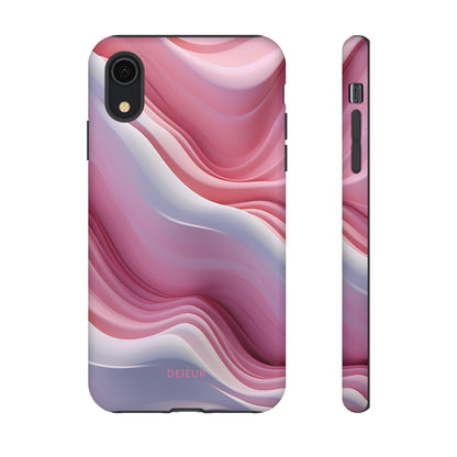 Pink Cream Waves - iPhone Tough Case