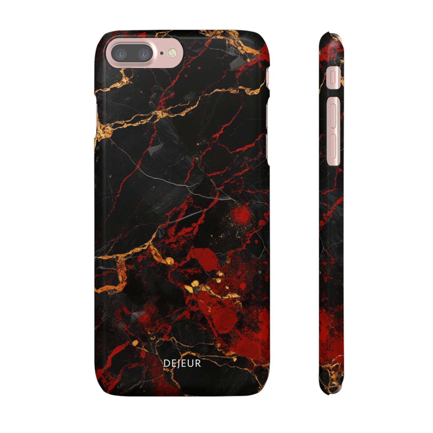 Dark Crimson Marble - iPhone Snap Case