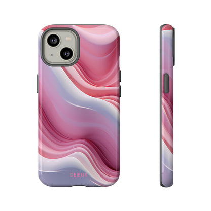 Pink Cream Waves - iPhone Tough Case