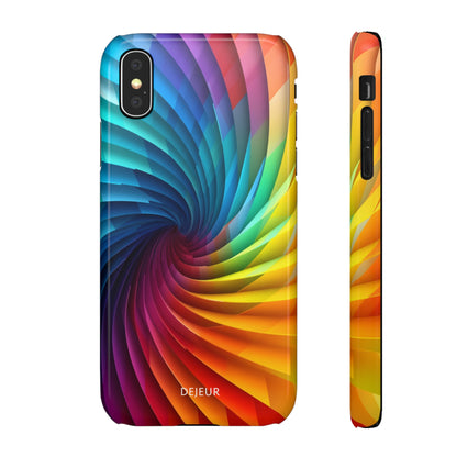 Rainbow Spiral - iPhone Snap Case