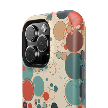 Pastel Line Circles - iPhone MagSafe Tough Case