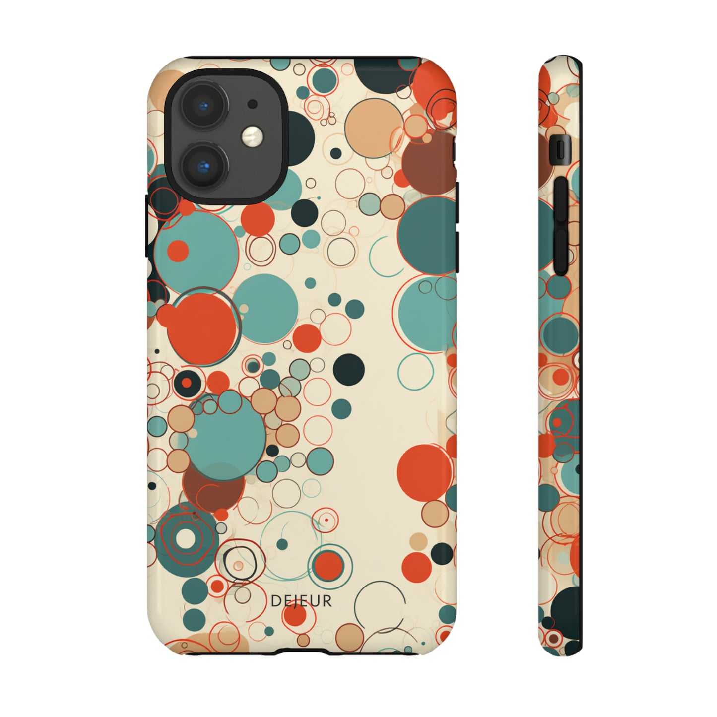 Pastel Line Circles - iPhone Tough Case