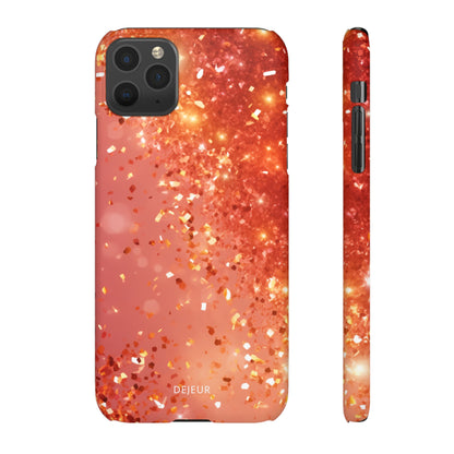 Rose Confetti Glitter - iPhone Snap Case