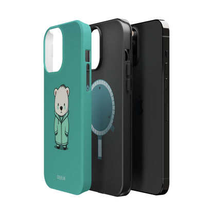 Aqua Coat Bear - iPhone MagSafe Tough Case