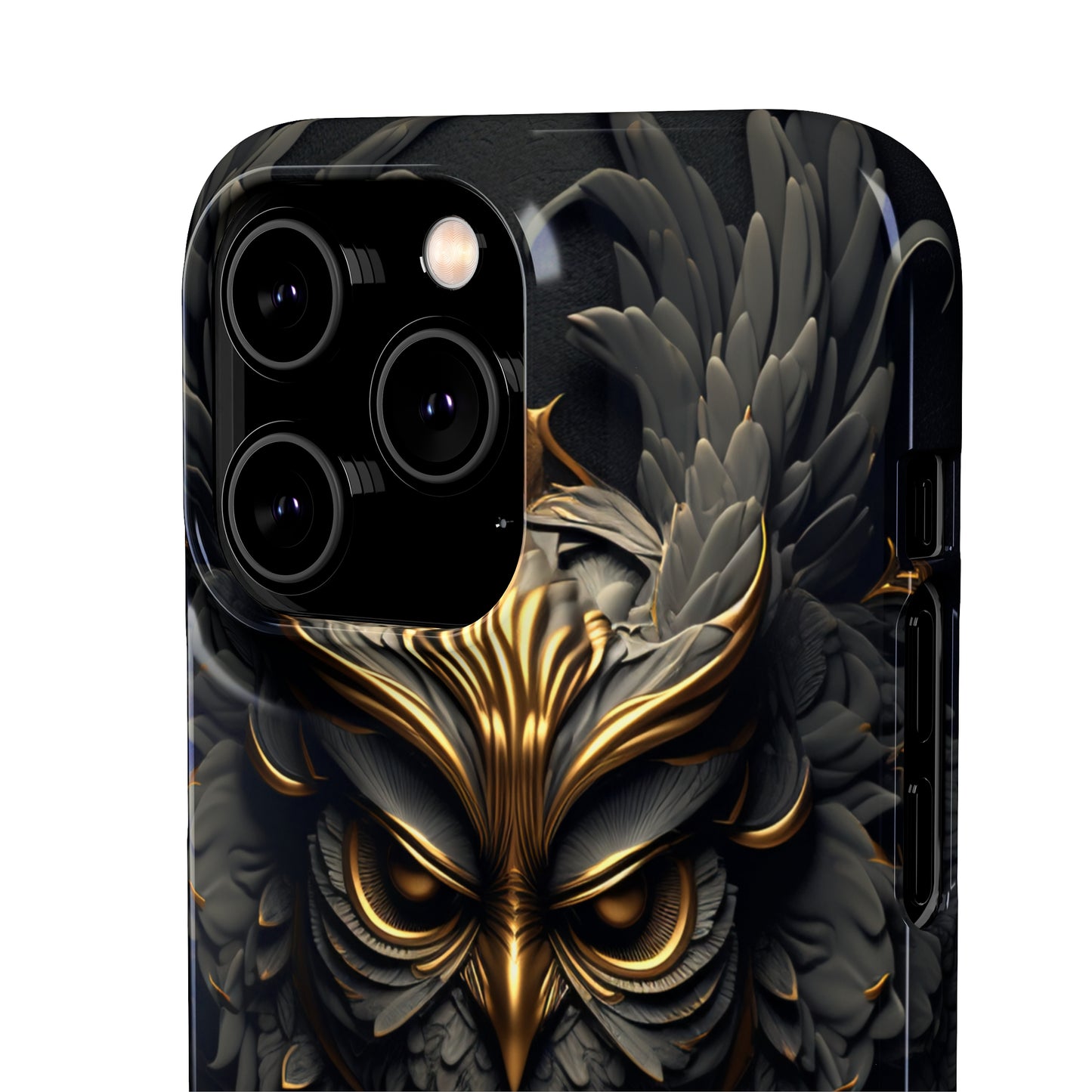 Golden Dark Owl - iPhone Snap Case