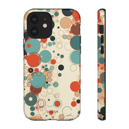 Pastel Line Circles - iPhone Tough Case