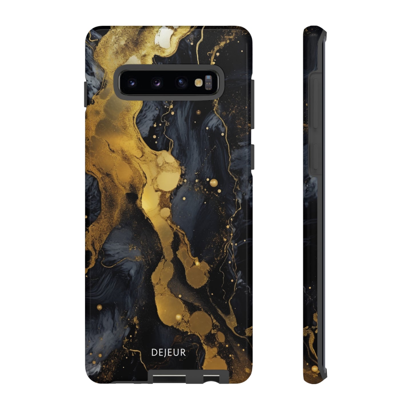 Metallic Gold Dark Marble - Samsung Galaxy Tough Case