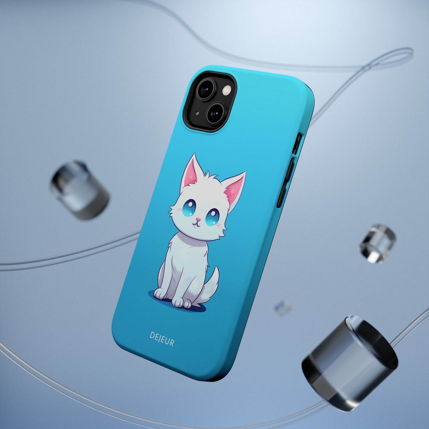 Blue Eyed Cutey Cat - iPhone MagSafe Tough Case