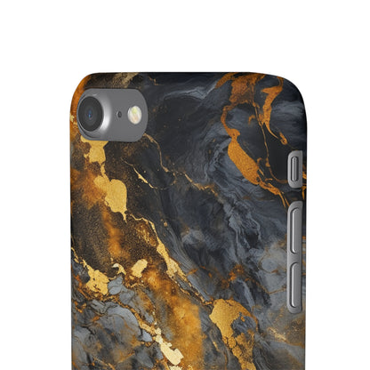 Platinum Gold Marble - iPhone Snap Case