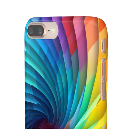 Rainbow Spiral - iPhone Snap Case