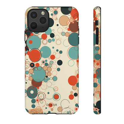 Pastel Line Circles - iPhone Tough Case